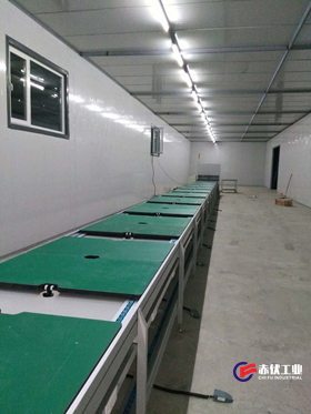 工装板上下循环倍速链组装线